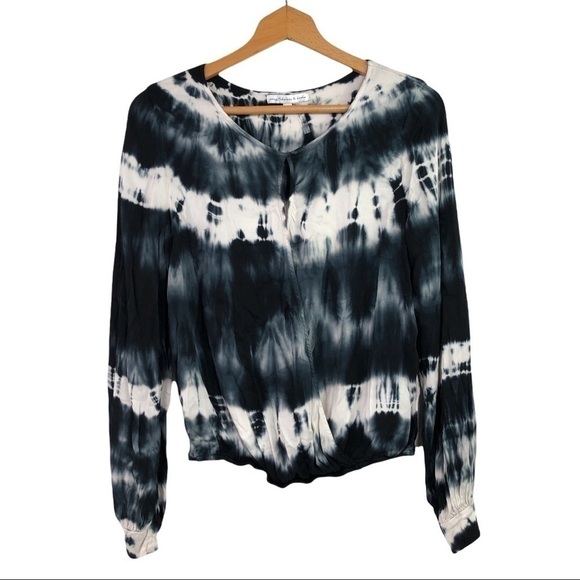Young Fabulous & Broke - Tie Dye Surplice Blouse - S - Picture 1 of 8